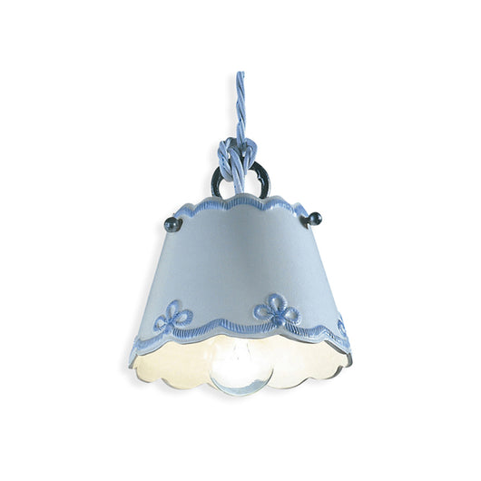 Lampadario Classico Ravenna Metallo E Ceramica Nero Sfumato Argento 1 Luce E14