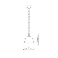 Lampadario Classico Ravenna Metallo E Ceramica Nero Sfumato Argento 1 Luce E14