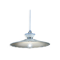 Lampadario Classico Ravenna Metallo E Ceramica Nero Sfumato Arg. 44Cm 1 Luce E27