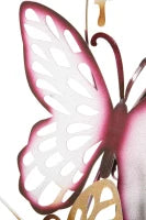 Pannello Da Muro Butterflies Oro/Bordeaux C cm 59,5X4X111,5