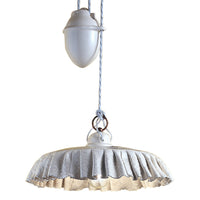 Saliscendi Classico Modena Metallo E Ceramica Nero Sfumato Rame 32Cm 1 Luce E27