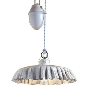 Saliscendi Classico Modena Metallo E Ceramica Nero Sfumato Rame 32Cm 1 Luce E27