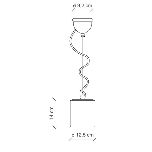 Lampadario Vintage Ceramica Azzurra 1 Luce E27