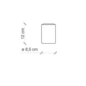 Plafoniera Vintage Ceramica Rossa 1 Luce E14