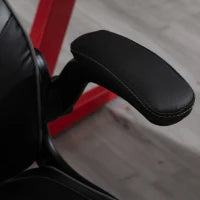 Poltrona da Gaming Girevole a 360° Ergonomica con Altezza Regolabile, Braccioli Ribaltabili e Cuscino Poggiatesta, 67x70x106-112 cm, Grigio Chiaro e Nero