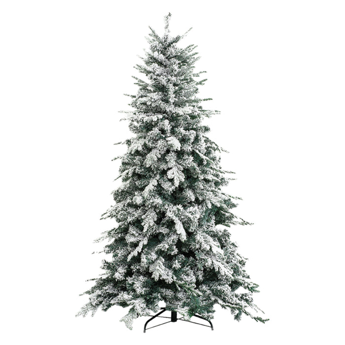 ALBERO DI NATALE INNEVATO 'ALASKA' h.150 cm - base 104 cm / 894 rami -