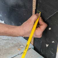 Matita speciale sb 24 colore giallo legno cantiere segnare supporti scuri