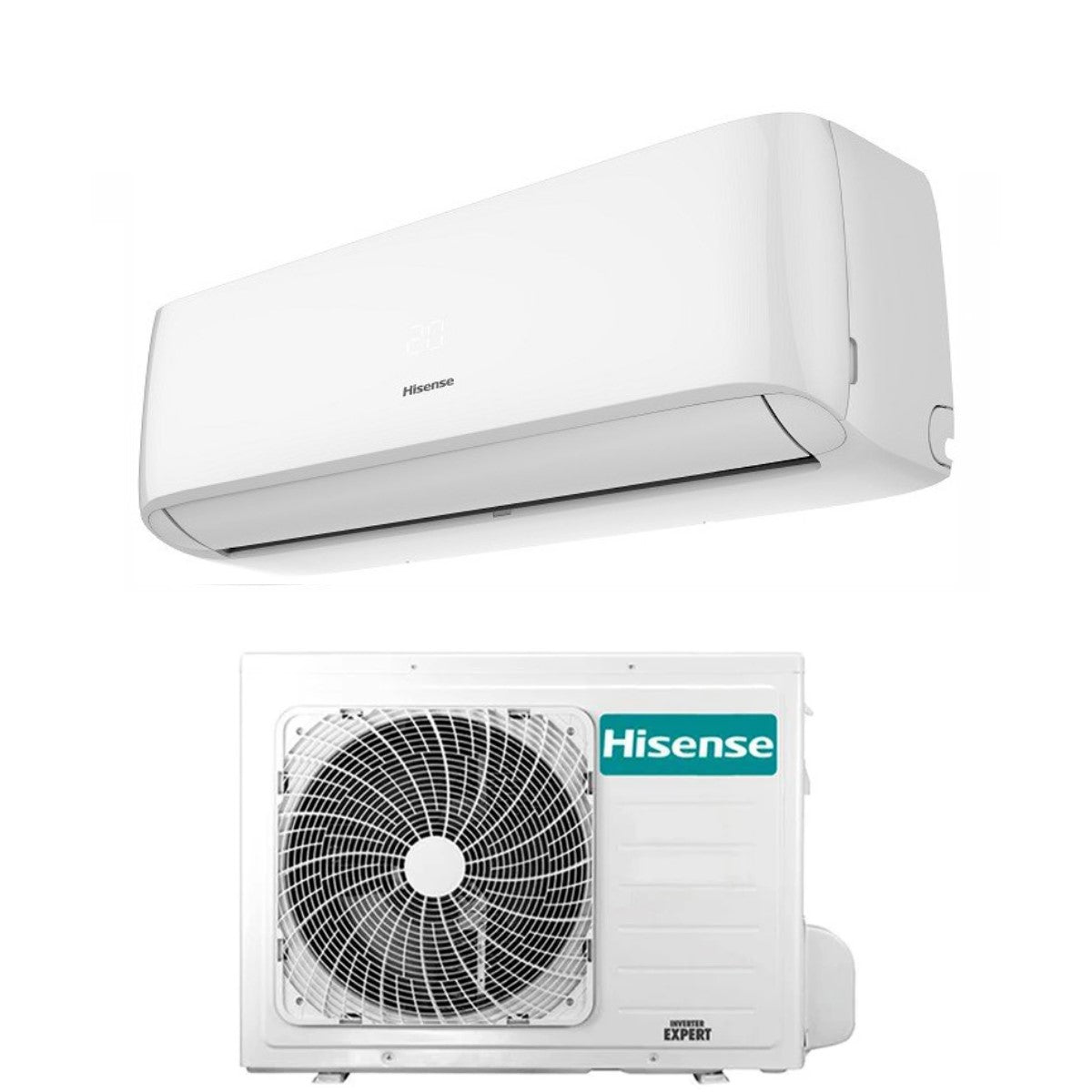 Climatizzatore Condizionatore Hisense Inverter serie EASY SMART 24000 Btu CA70BT2BG + CA70BT2BW R-32 Wi-Fi Integrato