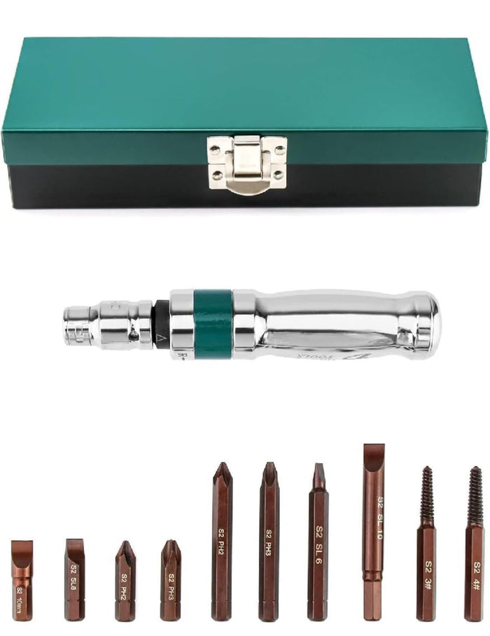 CACCIAVITE GIRAVITE IMPATTO PERCUSSIONE PUNTE REVERSIBILE CHROME VANADIUM 12PZ