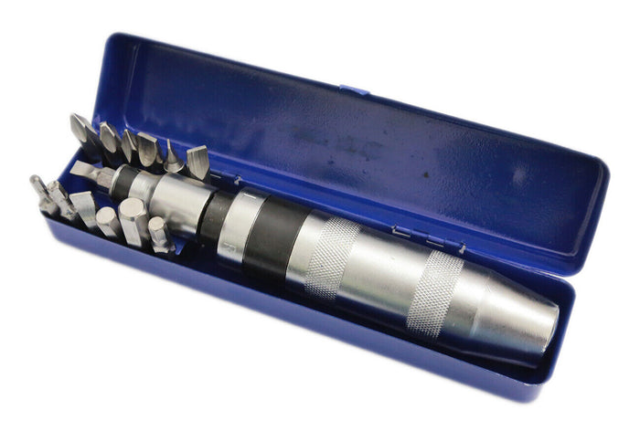 CACCIAVITE PERCUSSIONE GIRAVITE IMPATTO PUNTE REVERSIBILE CHROME VANADIUM 15PZ