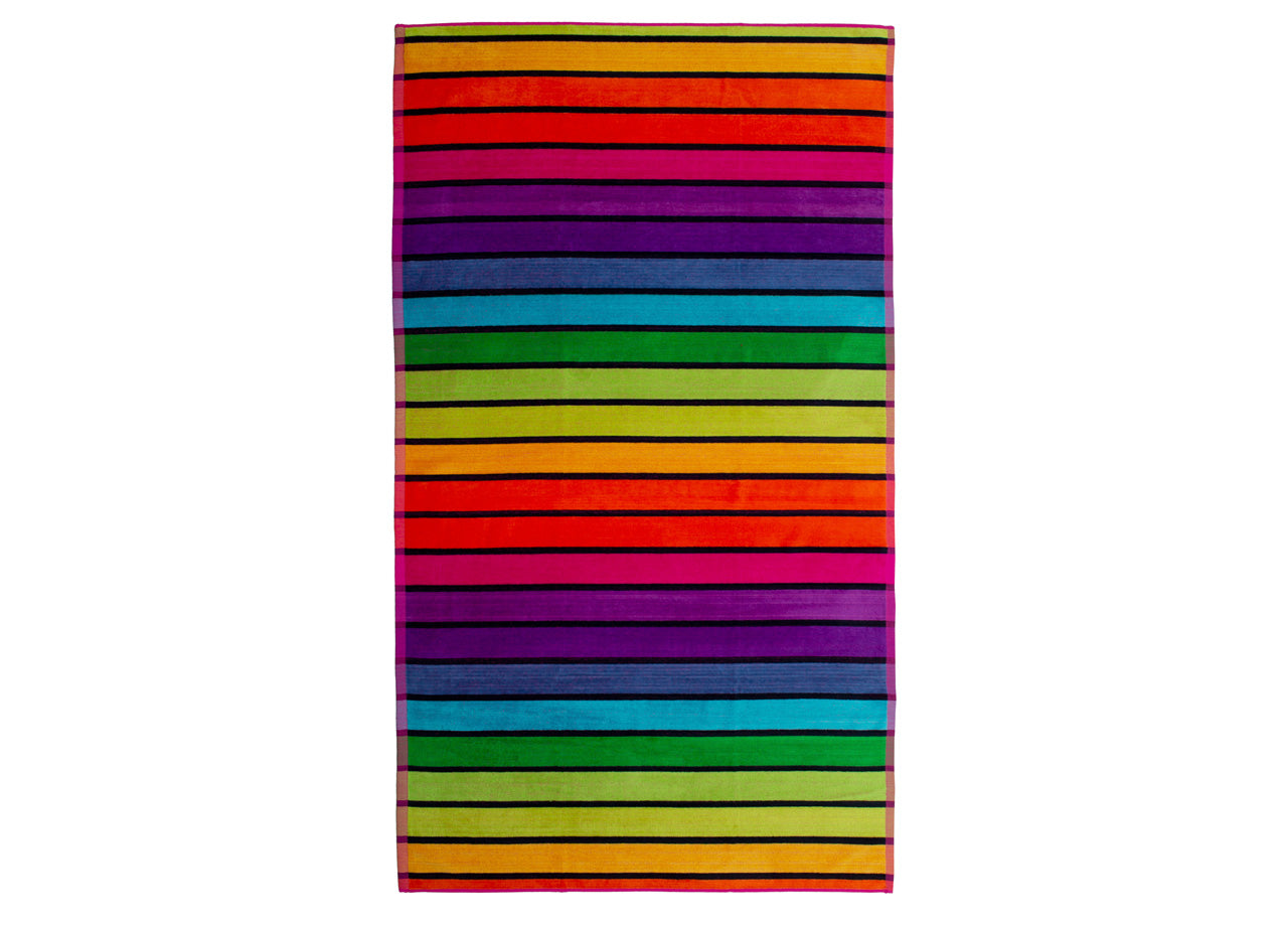 Telo Mare Jacquard Spugna Asciugamano Spiaggia Disegno Cairo - Telo Mare - Multicolor