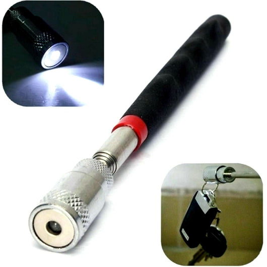 CALAMITA MAGNETICA ESTENSIBILE 80cm TELESCOPICA CON LUCE TORCIA LED