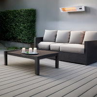 Sined Caldo Ira Inox 2000 Riscaldatore Elettrico Infrarossi Da 2000w Regolabile Grigio Riscaldante Da Interno a Onda Corta a Ira e Telecomando Design Elegante Griglia a Protezione e Display a Led