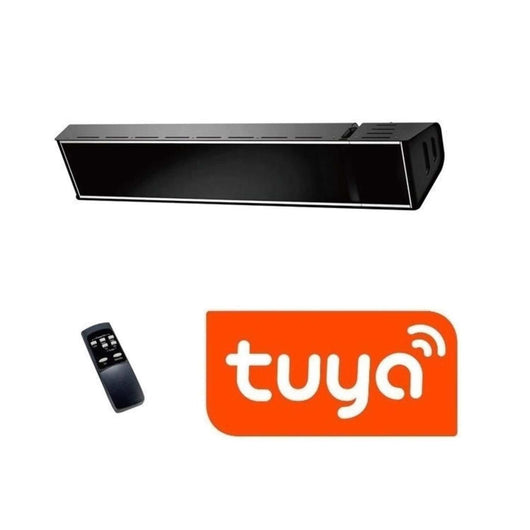 Sined Caldo Vetro Nero 2000 Wifi Riscaldatore Infrarossi Wifi Con Cristallo Da 2000w Nero Telecomando In Dotazione Che Gestisce i 3 Step Di Potenza