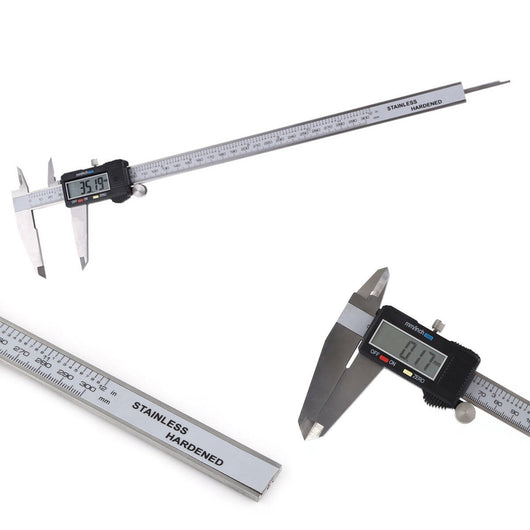 CALIBRO DIGITALE PROFESSIONALE DA 0-300 mm DISPLAY CUSTODIA VALIGETTA RIGIDA