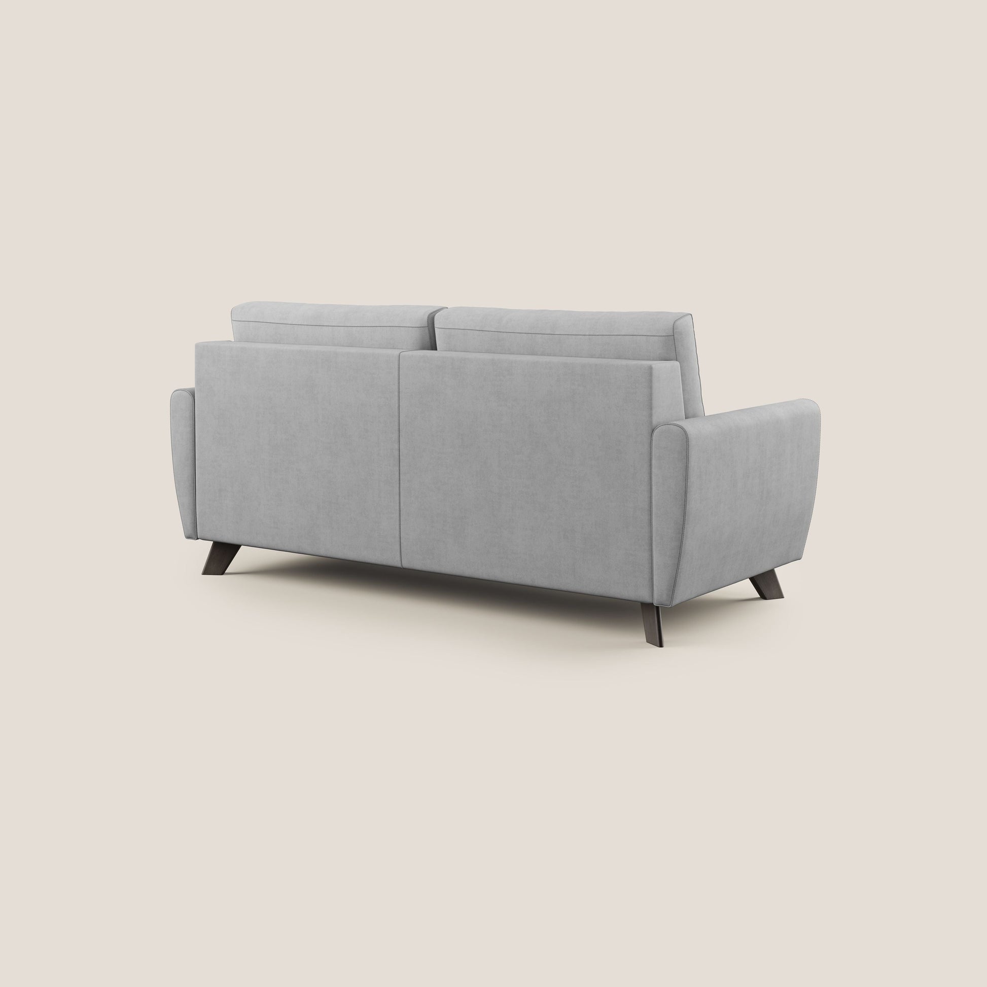 Divano Letto 2 Posti 168x97x96 cm in Tessuto Grigio Chiaro
