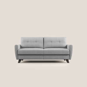 Divano Letto 2 Posti 168x97x96 cm in Tessuto Grigio Chiaro