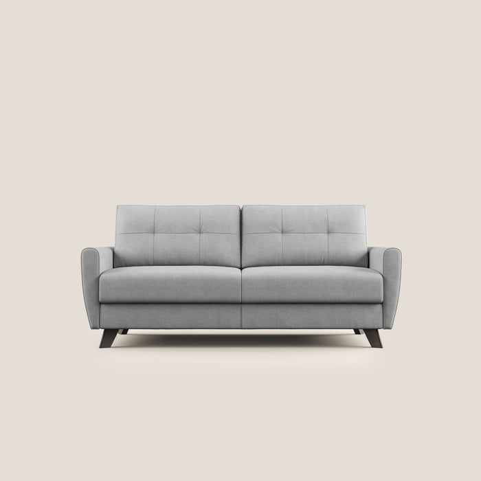 Divano Letto 3 Posti 188x97x96 cm in Tessuto Grigio