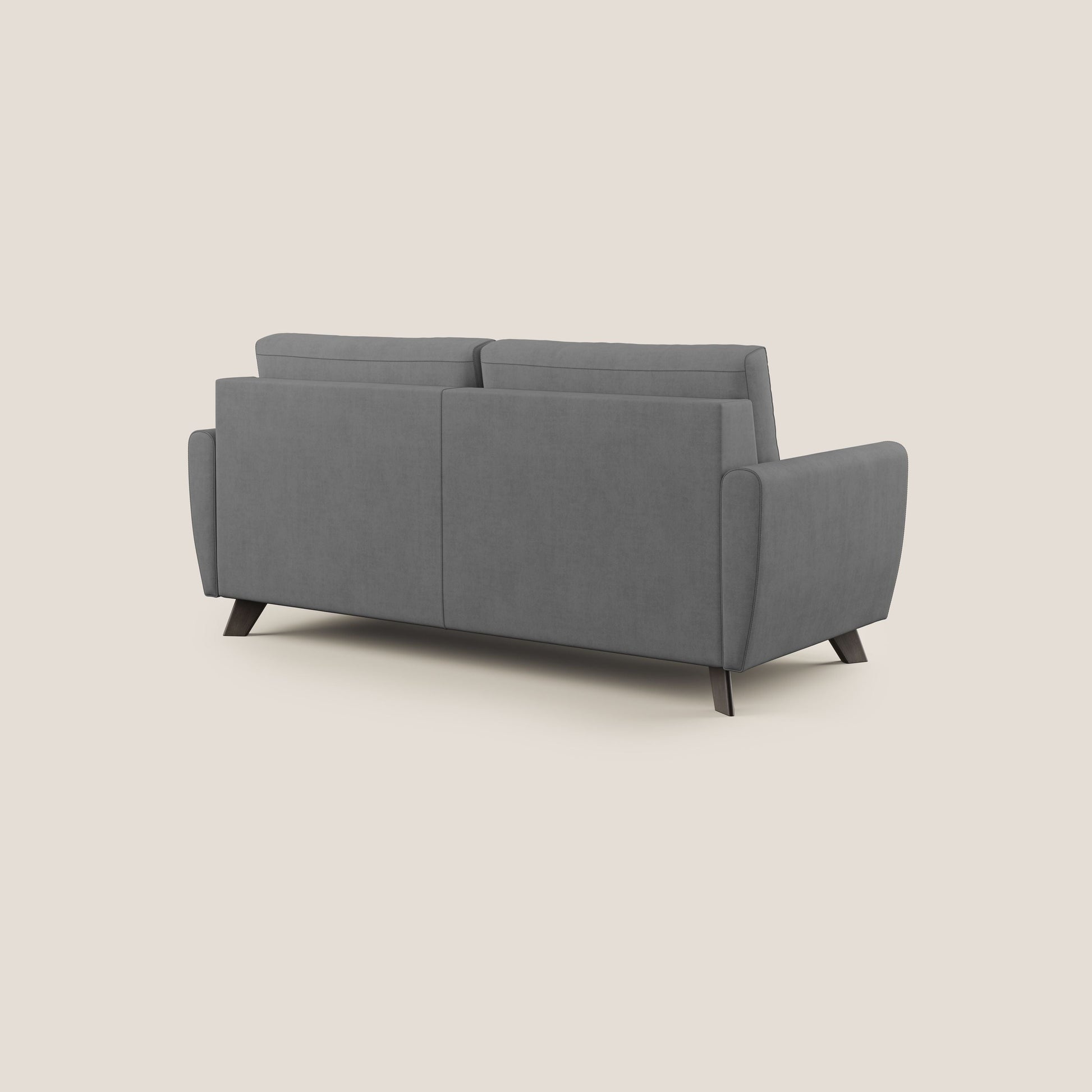 Divano Letto 3 Posti 208x97x96 cm in Tessuto Grigio