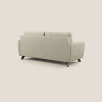 Divano Letto 2 Posti 168x97x96 cm in Tessuto Panna