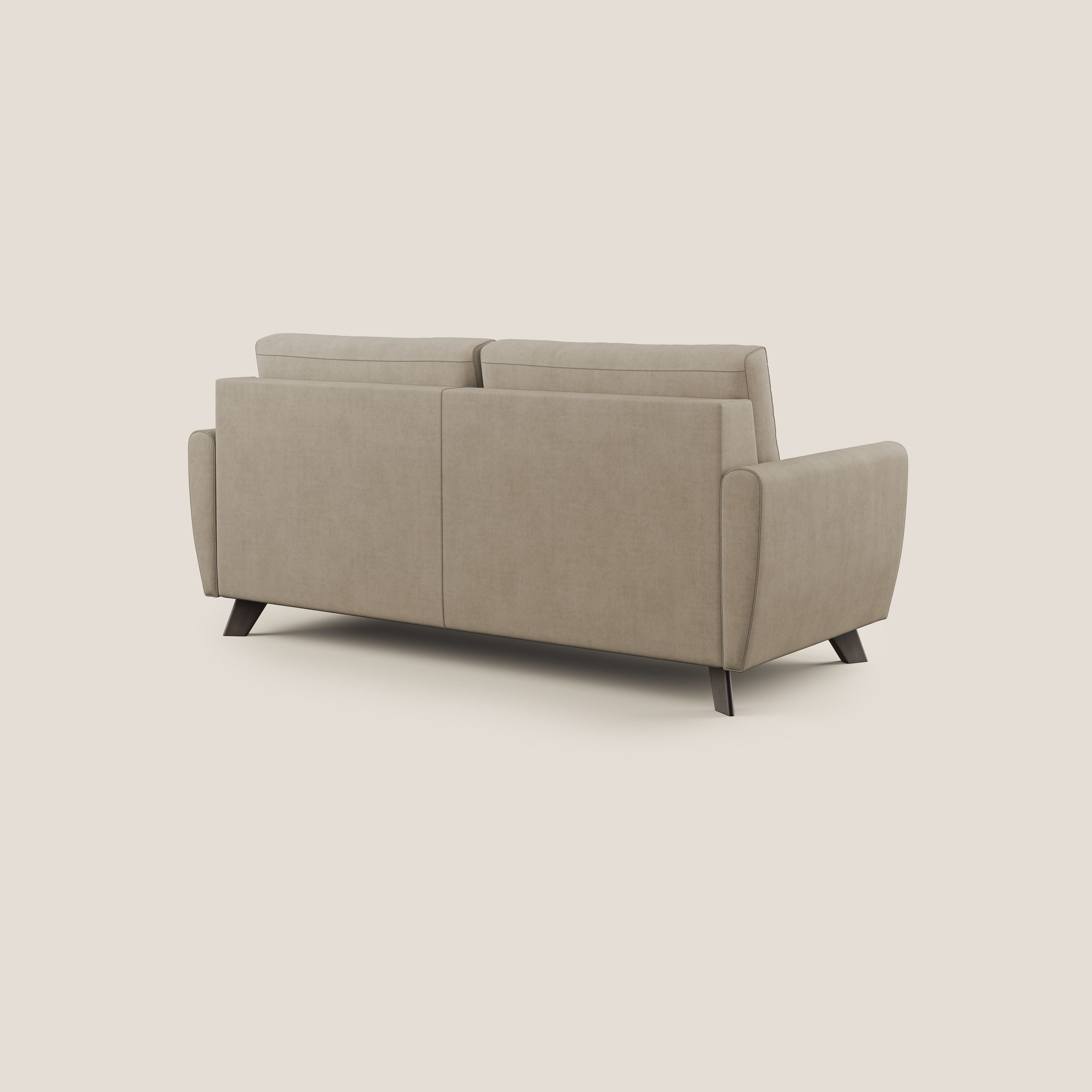 Divano Letto 3 Posti 188x97x96 cm in Tessuto Beige