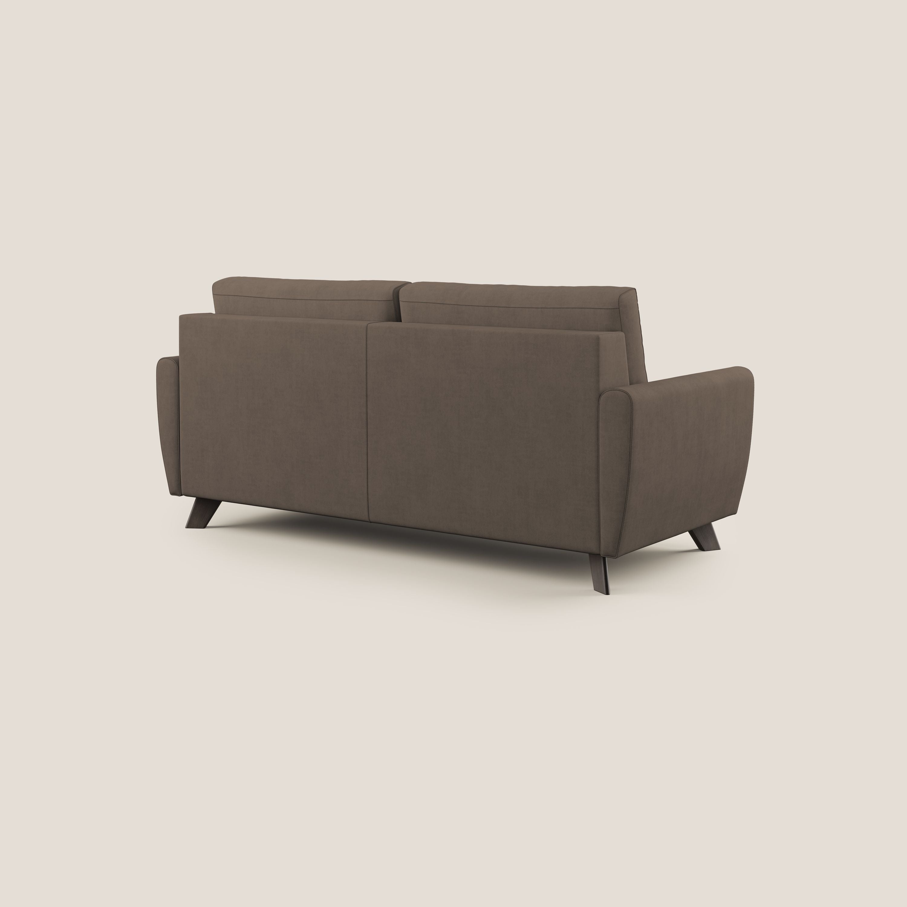 Divano Letto 3 Posti 188x97x96 cm in Tessuto Marrone