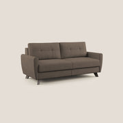 Divano Letto 3 Posti 188x97x96 cm in Tessuto Marrone