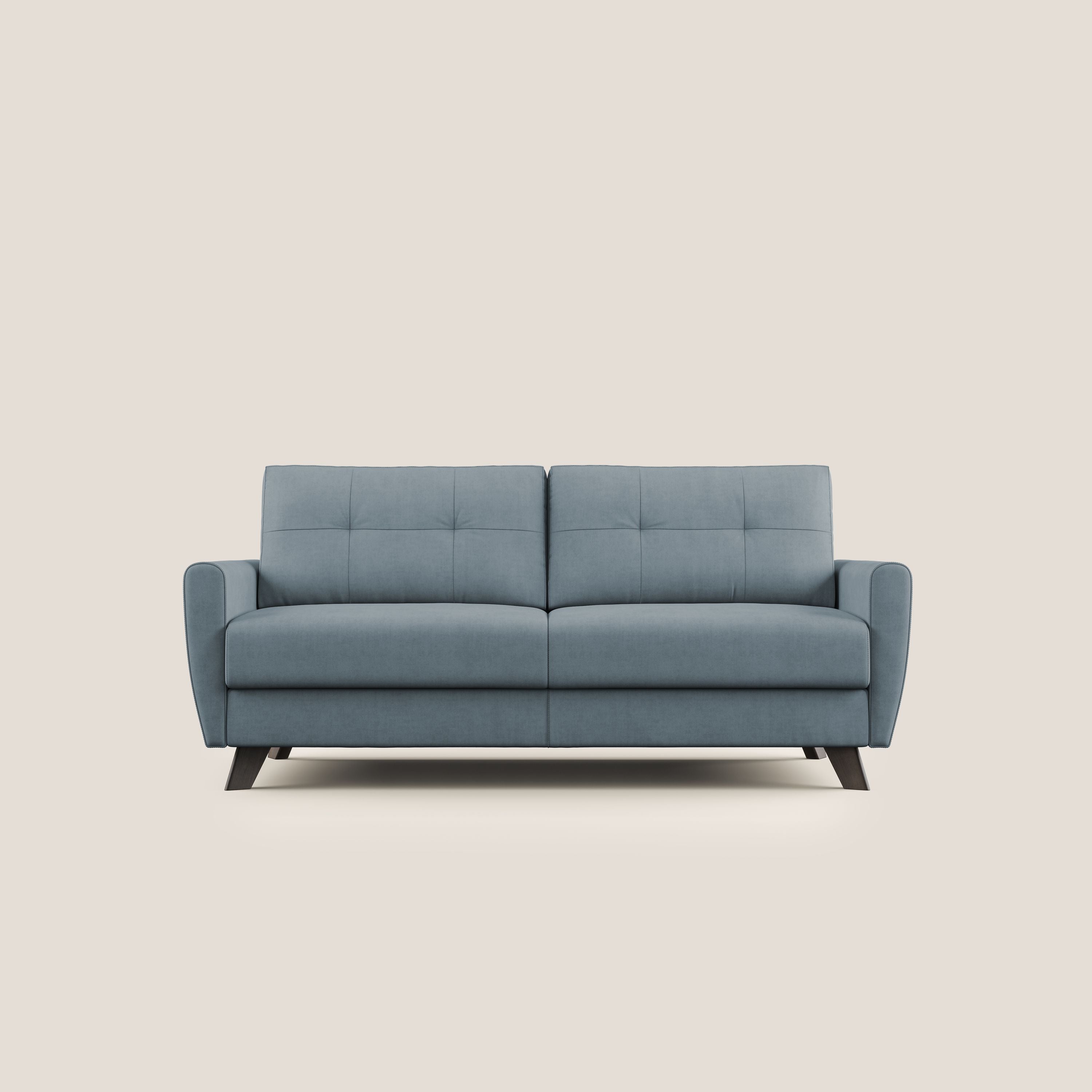 Divano Letto 3 Posti 208x97x96 cm in Tessuto Carta Da Zucchero