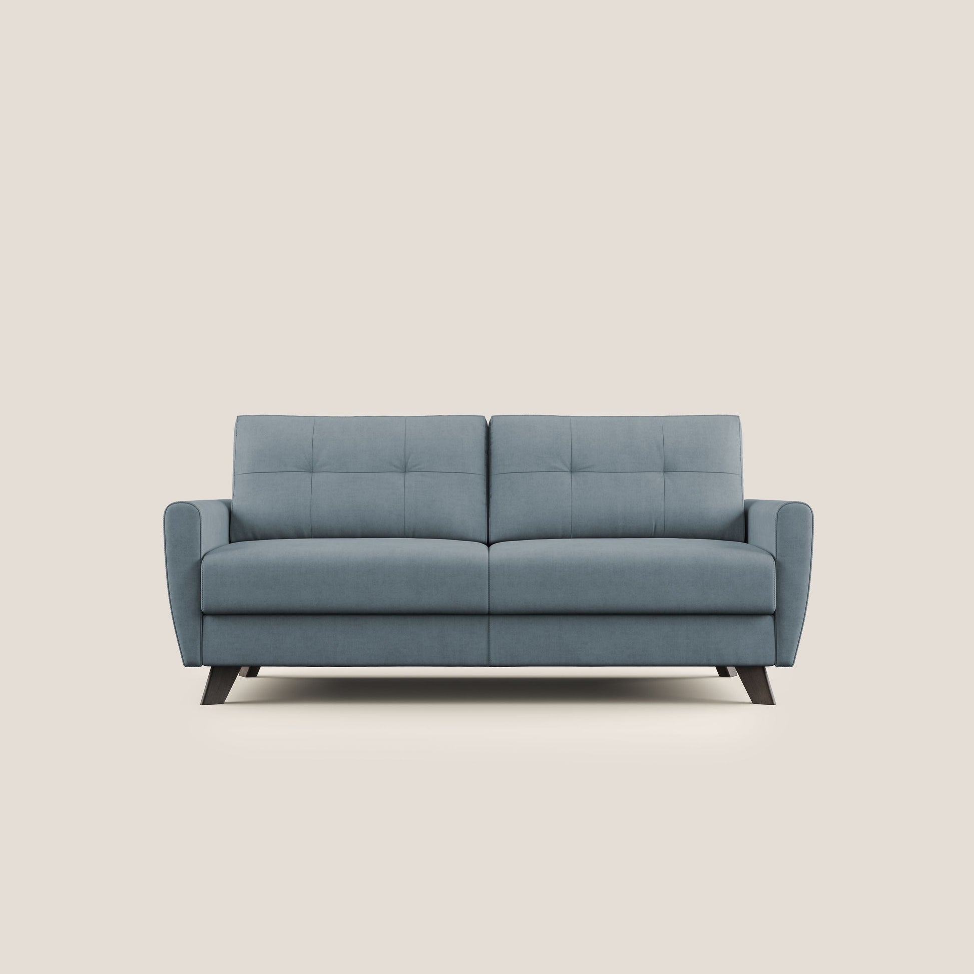 Divano Letto 3 Posti 188x97x96 cm in Tessuto Carta Da Zucchero