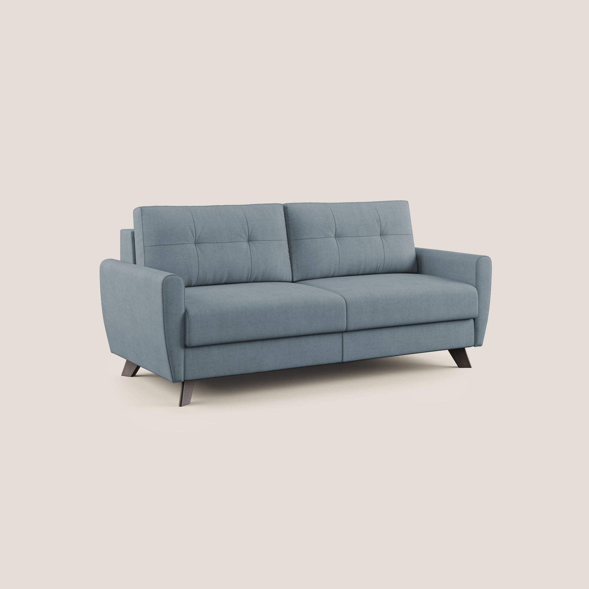 Divano Letto 2 Posti 168x97x96 cm in Tessuto Carta Da Zucchero