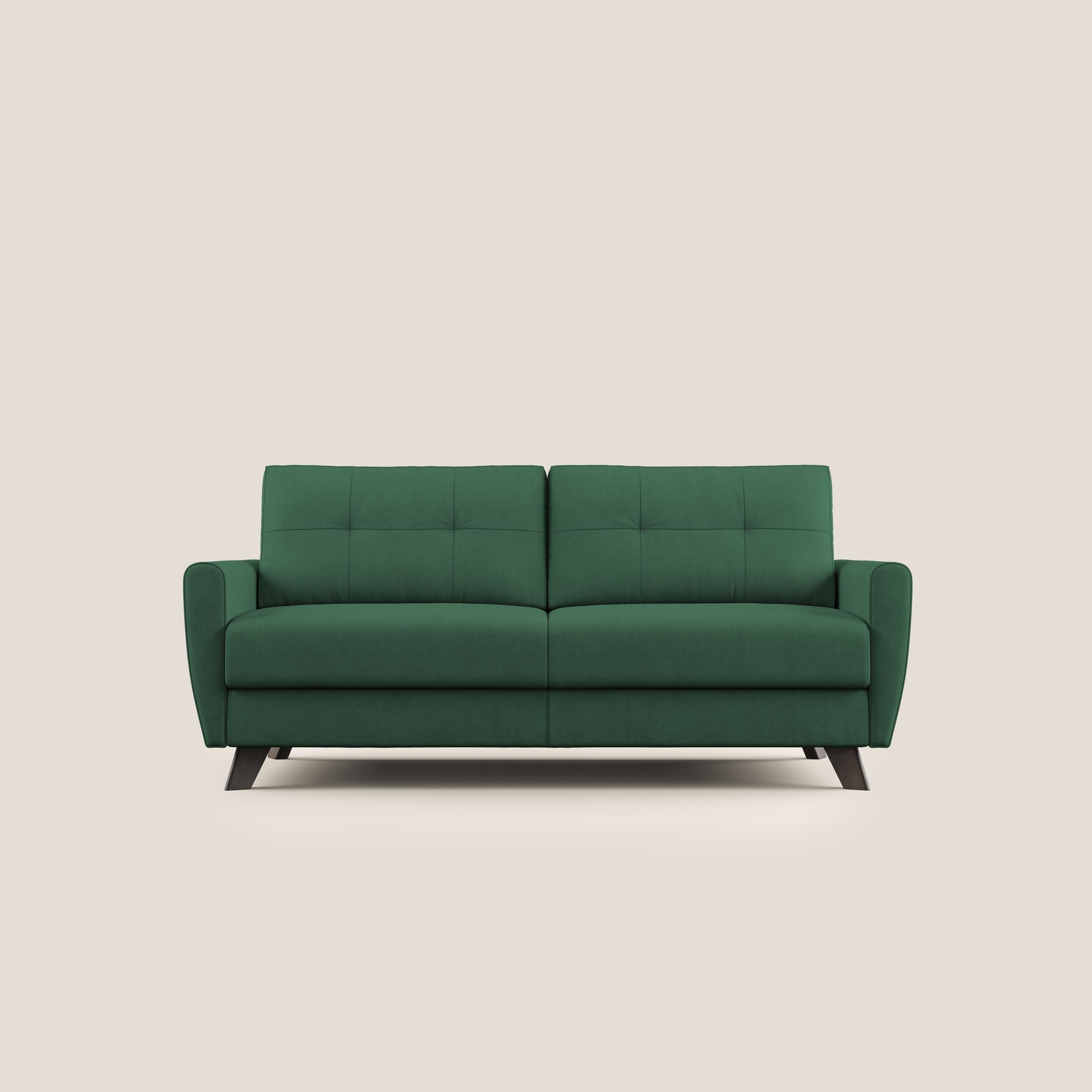 Divano Letto 2 Posti 168x97x96 cm in Tessuto Verde