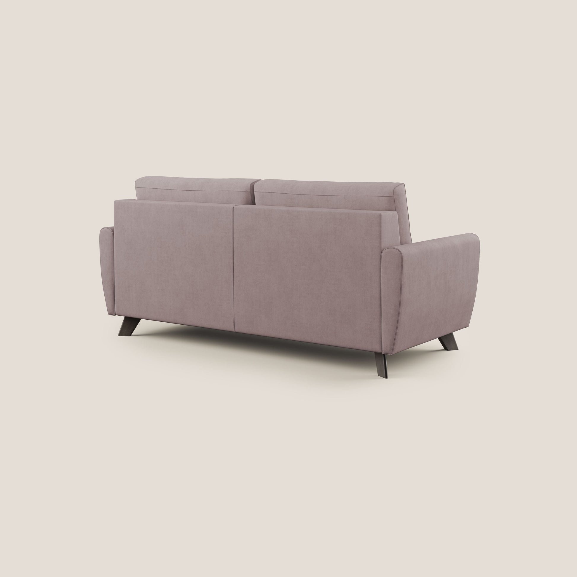 Divano Letto 3 Posti 208x97x96 cm in Tessuto Rosa