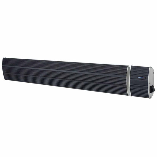 Sined Calore Nero 1500 Riscaldatore a Infrarossi In Ceramica Da 1500w Nero Nessuna Emissione Di Luce Elemento Riscaldante In Alluminio Estruso Rivestimento Ceramico Nero Telecomando Ip65