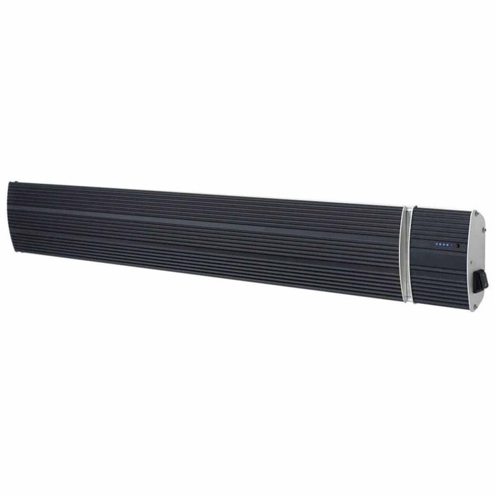 Sined Calore Nero 1500 Riscaldatore a Infrarossi In Ceramica Da 1500w Nero Nessuna Emissione Di Luce Elemento Riscaldante In Alluminio Estruso Rivestimento Ceramico Nero Telecomando Ip65