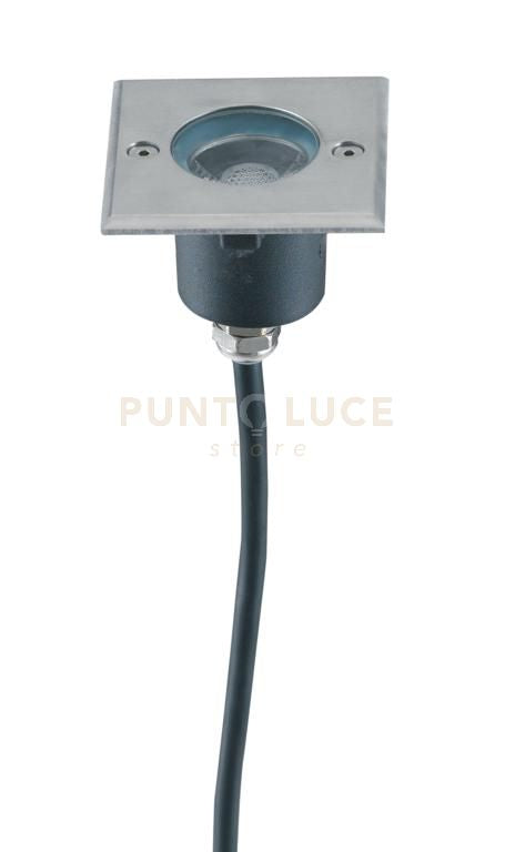 FARO A INCASSO CALPESTABILE LED WALK ACCIAIO QUADRATO 3W 375LM 4000K IP67 7X7X6,6CM