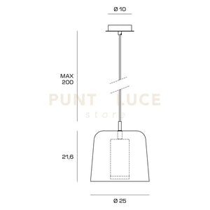 CAMILLA-3 L Sospensione 3 luci rettangolare nero e ottone spazzolato attacco E27