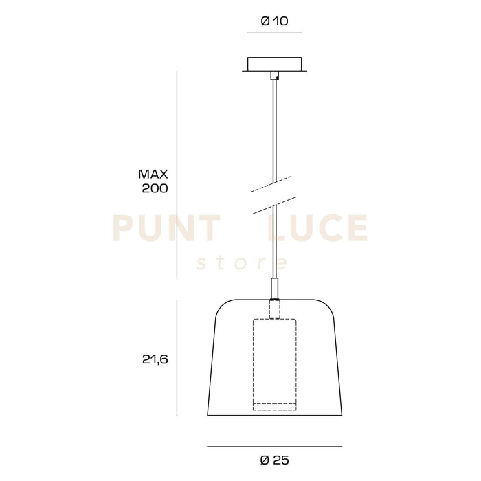 CAMILLA-3 L Sospensione 3 luci rettangolare nero e ottone spazzolato attacco E27
