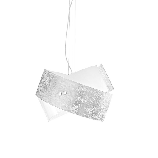 Camilla - Lampada a sospensione argento 2XE27 max 2X70W IP20 - Lampada da soffitto con design moderno in alluminio - Attacco E27