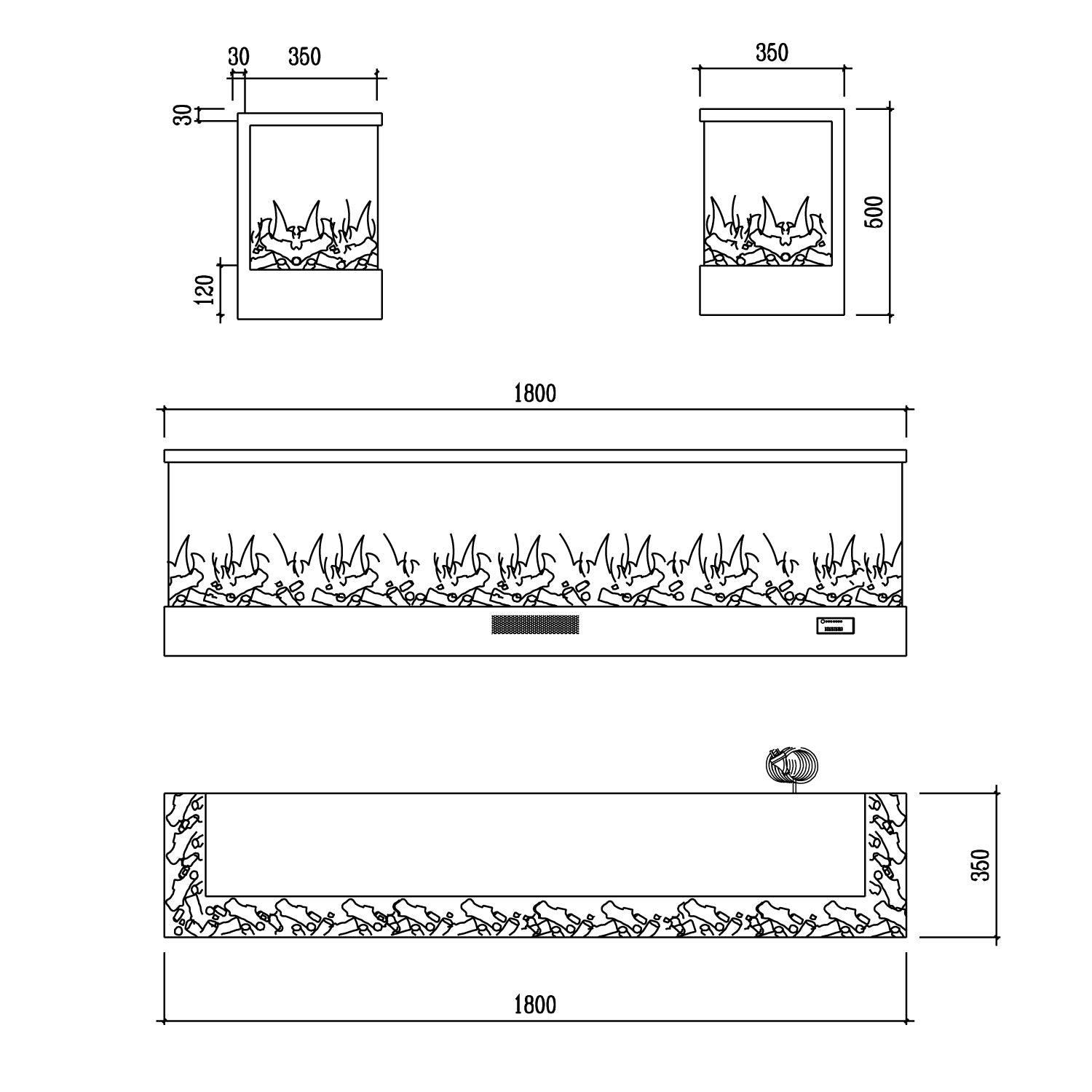 Sined Caminetto Adige Caminetto Elettrico Da Incasso e Appoggio Da 180 Cm Con Potenza 1500w Nero Camino Da Interno Effetto Fiamma 6 Intensita Telecomando Struttura a Pannelli Laminati a Freddo