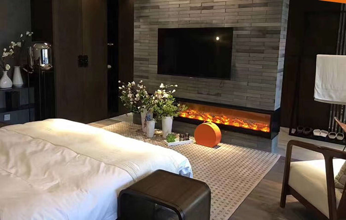 Sined Caminetto Amiata Caminetto Elettrico Da Incasso e Appoggio Da 180 Cm Con Potenza 1500w Nero Camino Da Interno Effetto Fiamma 6 Intensita Telecomando Struttura a Pannelli Laminati a Freddo