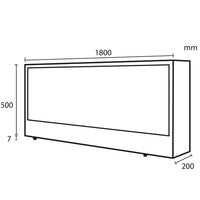 Sined Caminetto Amiata Caminetto Elettrico Da Incasso e Appoggio Da 180 Cm Con Potenza 1500w Nero Camino Da Interno Effetto Fiamma 6 Intensita Telecomando Struttura a Pannelli Laminati a Freddo