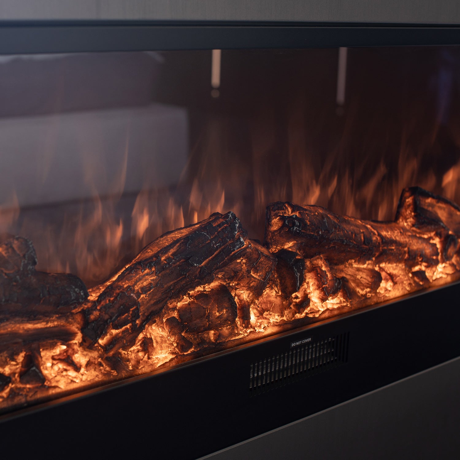 Sined Caminetto Vulture Caminetto Elettrico Da Incasso Lungo 150 Cm 1500w Nero Effetto Fiamma 6 Livelli Comandi Manuali e Telecomando Incluso Realizzato Con Pannelli Laminati a Freddo