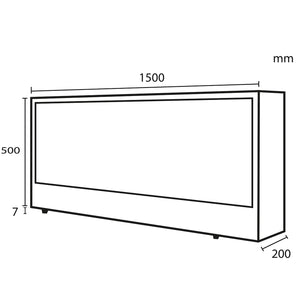 Sined Caminetto Vulture Caminetto Elettrico Da Incasso Lungo 150 Cm 1500w Nero Effetto Fiamma 6 Livelli Comandi Manuali e Telecomando Incluso Realizzato Con Pannelli Laminati a Freddo