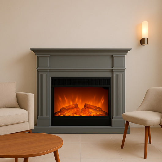 Sined Caminocalderagrigio Grigio Caminetto Elettrico Grigio Sined Caminocalderagrigio Eleganza e Funzionalita Per Ambienti Moderni Materiali Di Alta Qualita e Garanzia Inclusa