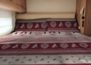 Sacco Copripiumino Camper Roulotte 100% Cotone PERSONALIZZABILE Varie Fantasie - Matrimoniale - Tirolo