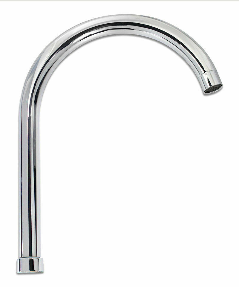 CANNA DI RICAMBIO MISCELATORE RUBINETTO CUCINA LAVELLO CANNA ALTA CROMATO 30CM