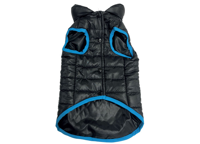 Cappottino Nero Invernale Vestito Imbottito Giacca Per Cani Jacket Varie Taglie - M - Cappottino