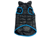 Cappottino Nero Invernale Vestito Imbottito Giacca Per Cani Jacket Varie Taglie - S - Cappottino