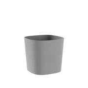 TERA Vaso elegante per fiori modello capri, fioriera da esterno in polietilene effetto satinato, con riserva d'acqua interna, adatto anche per interno,  Made in Italy