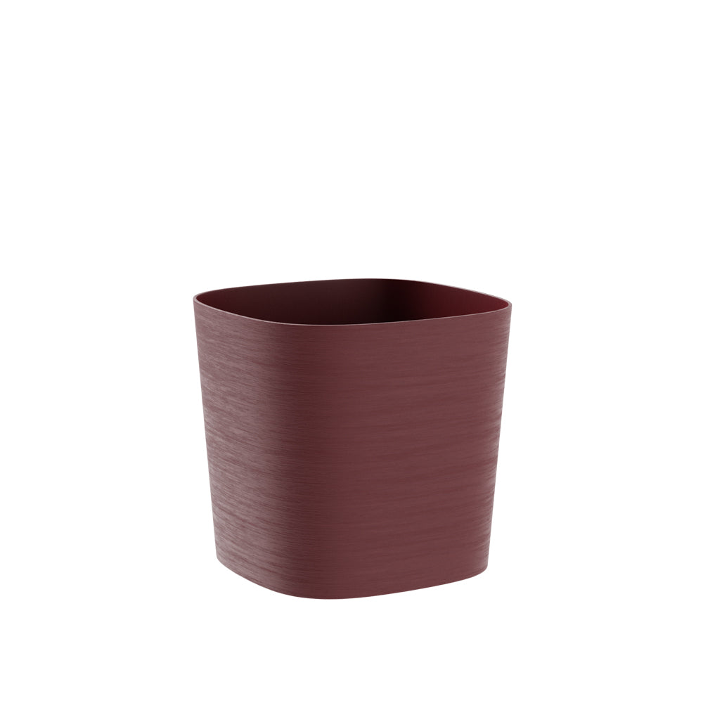 TERA Vaso elegante per fiori modello capri, fioriera da esterno in polietilene effetto satinato, con riserva d'acqua interna, adatto anche per interno,  Made in Italy